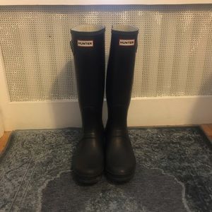 Black Original Tall Hunter Boots, Inserts Included